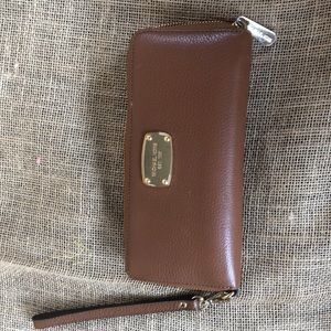 brown Michael Kors wallet
